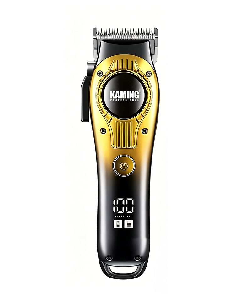 Kaming 1708 Quiet Electric Hair Clipper, Professional Fade Clipper untuk Penggunaan Salun dengan Paparan Digital